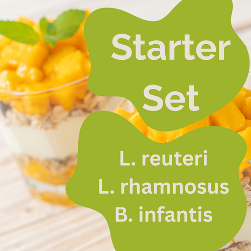 Starter Set L. reuteri, L. rhamnosus, B. infantis Yogurt